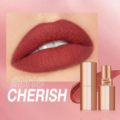 Matte Lipstick Long Lasting Waterproof Lip Stick Smudge-Free Classic Highly Pigmented Velvet Finish Lip Tint Makeup